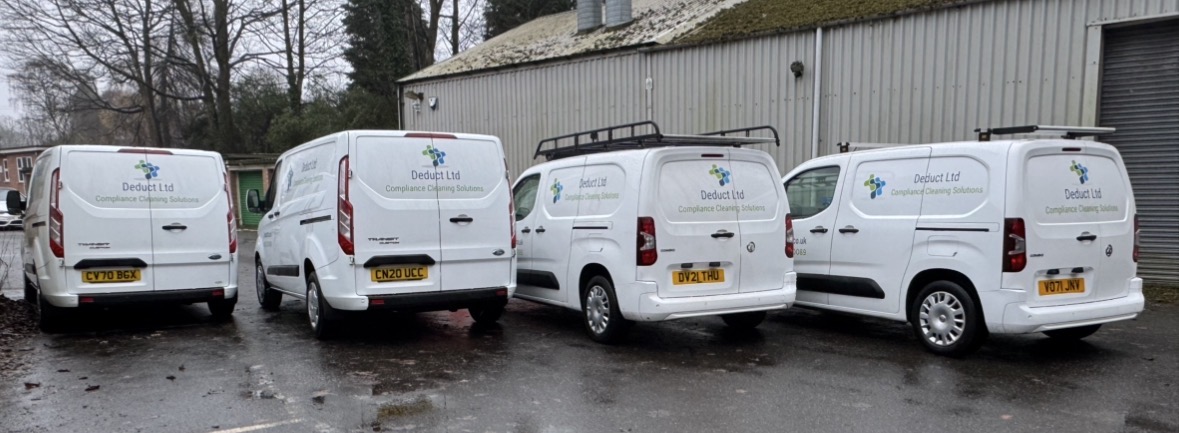 Deduct Ltd commercial ventilation hygiene fleet of service vans across the UK