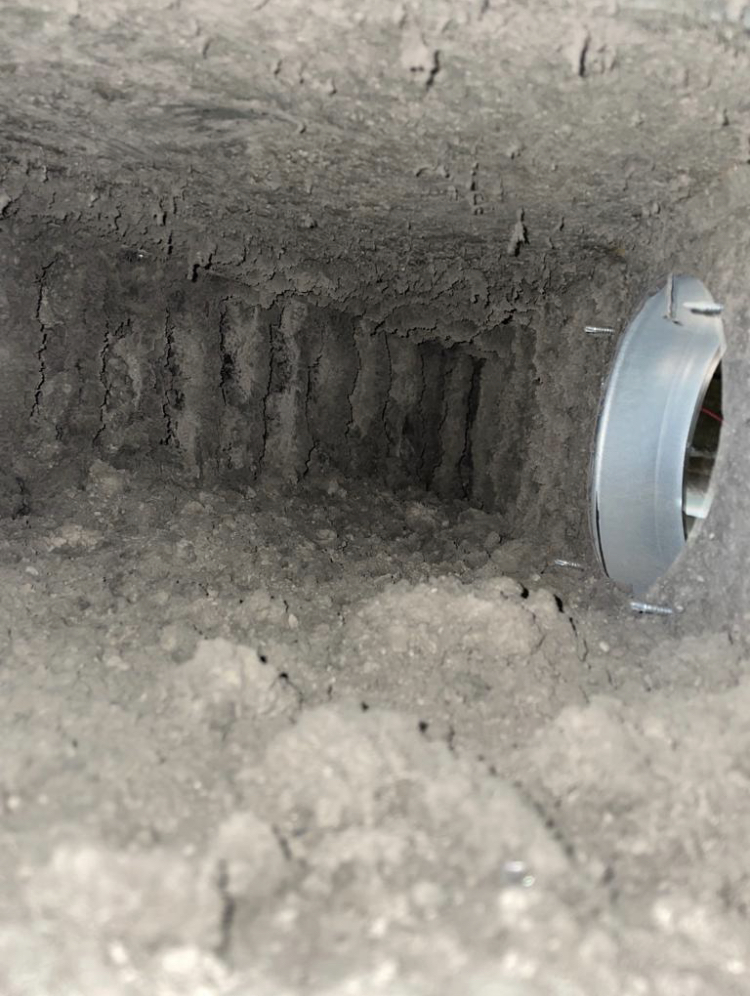 General Extract Ductwork pre clean, photographed by Deduct Ltd