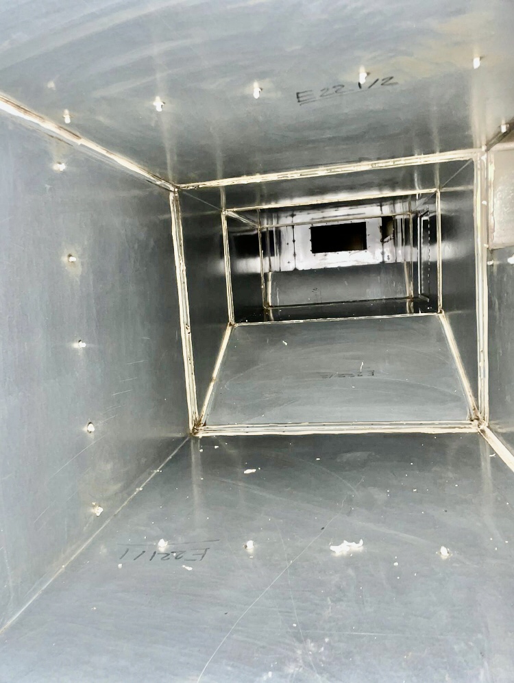 Kitchen Grease Extraction post clean, photographed by Deduct Ltd